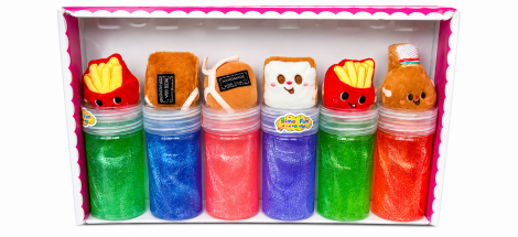 SLIME GLITTER COM SQUISHY