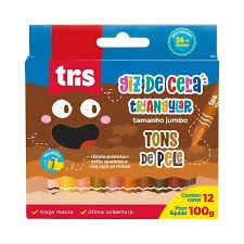 GIZ DE CERA TRIANGULAR 12 TONS DE PELE - TRIS