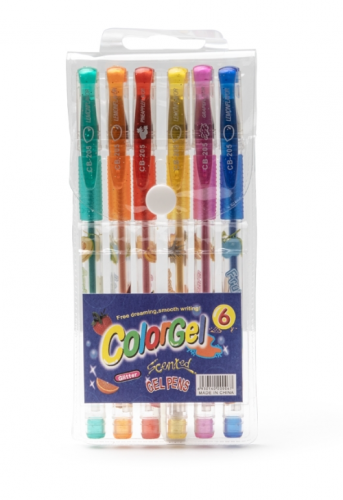 CANETA COLORGEL - 6 CORES