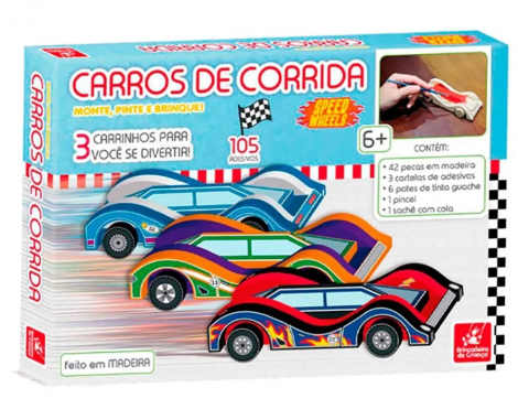 CARROS DE CORRIDA MONTE, PINTE E BRINQUE