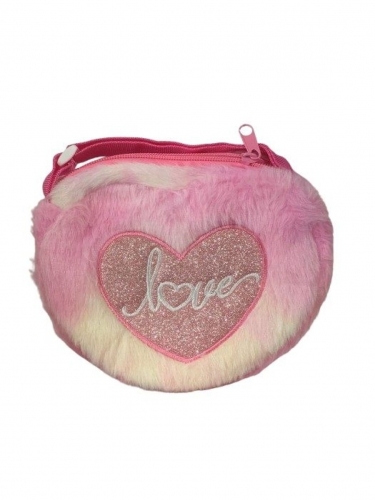 BOLSINHA INFANTIL LOVE PELUCIADA