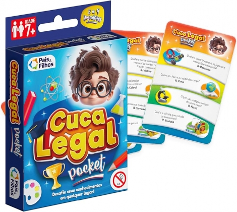 JOGO CUCA LEGAL POCKET 55 CARTAS 220 PERGUNTAS