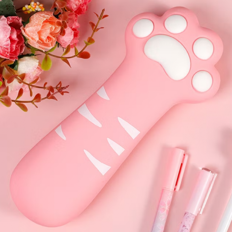 ESTOJO SILICONE GATINHO ROSA - VMP