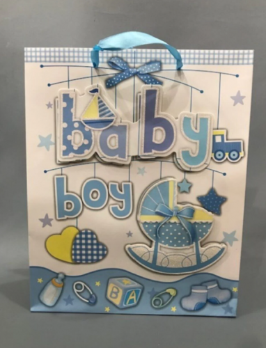 SACOLA DE PRESENTE P - BABY BOY
