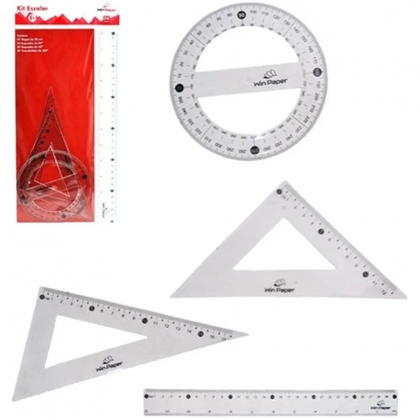 KIT RÉGUA ESCOLAR - WIN PAPER