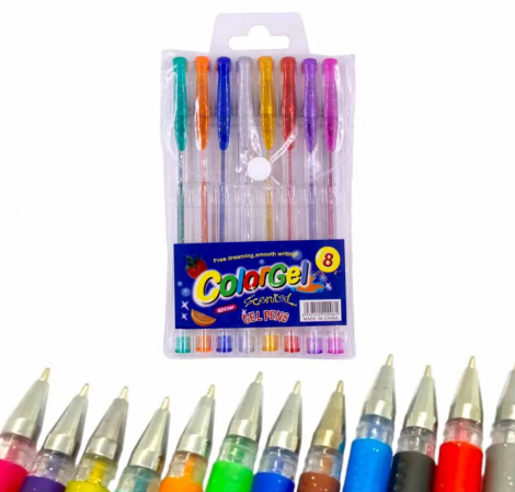 CANETA COLORGEL - 8 CORES