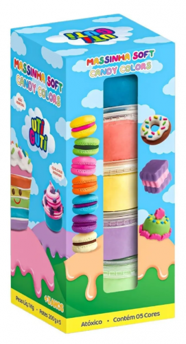 MASSINHA SOFT CANDY COLORS - UTI GUTI