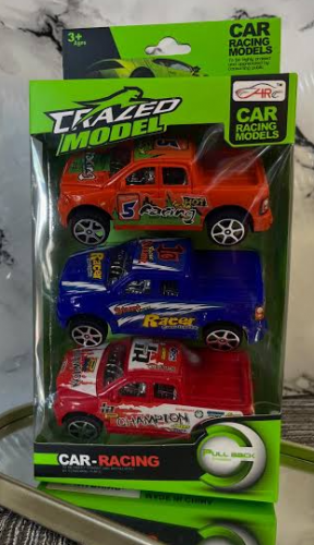 KIT DE CARROS A FRICÇÃO - 3 PEÇAS