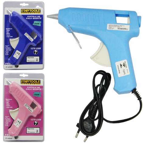 PISTOLA DE COLA QUENTE GRANDE BIVOLT 15W PRO