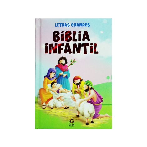 LIVRO BIBLIA INFANTIL LETRAS GRANDES CAPA ALMOFADADA