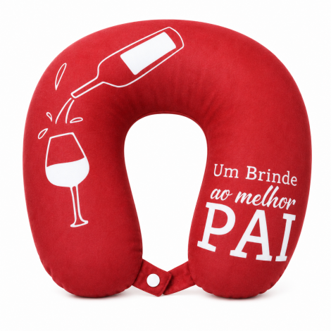 ALMOFADA DE PESCOÇO UM BRINDE AO MELHOR PAI