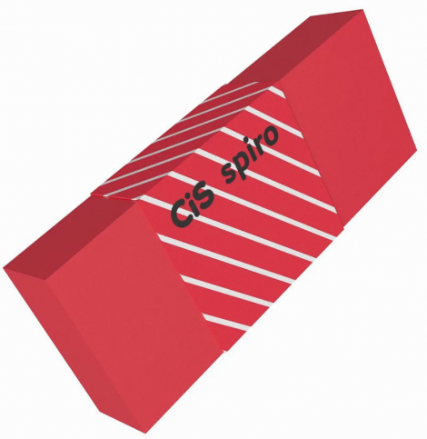 BORRACHA CIS SPIRO VERMELHA