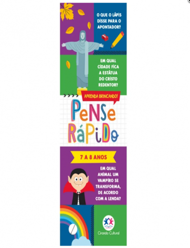 LIVRO FLASH CARDS PENSE RÁPIDO - 7 A 8 ANOS