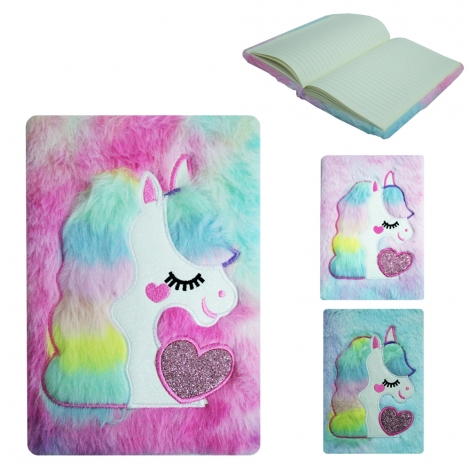CADERNO CADERNETA / BLOCO DE ANOTACAO UNICORNIO 80 FOLHAS 21,5X14,5CM