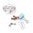 KIT ESCRITORIO COM CLIPS + BINDERS + TACHINHA PERCEVEJO E ALFINETE TACHINHA PARA MAPA E CORTICA WIN PAPER 79 PECAS