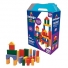 MULTIBLOCKS - BLOCOS MONTAR INFANTIL MADEIRA COLORIDO - XALINGO