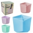 ORGANIZADOR DE MESA / PORTA CANETA / LAPIS DE PLASTICO QUADRADO COM 4 CAVIDADES INTER PAPER