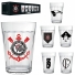 JOGO DE COPO AMERICANO DE VIDRO CORINTHIANS COM 6 PECAS 190ML