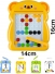 MINI LOUSA MAGNÉTICA INFANTIL COM CANETA E CARTAS-GUIA, BRINQUEDO EDUCATIVO PORTÁTIL, COORDENAÇÃO MOTORA