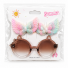 KIT BELEZA INFANTIL COM OCULOS GATINHA + 2 ACESSORIOS PARA CABELO PRESILHA BORBOLETA SUMMER