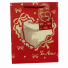 SACOLA DE PAPEL PARA PRESENTE LUXO LOVE GLITTER COM VISOR