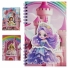DIARIO PRINCESA COM CADEADO + GLITTER 60 FOLHAS 18X11,5CM NA CAIXA