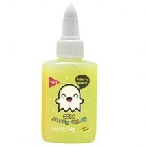 Cola Colorida Super Glow Tris Florescente 36grs Brilha Escurog