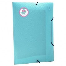 Pasta Aba Elástica Ofício Sem Lombo DAC Breeze Unidade - Azul
