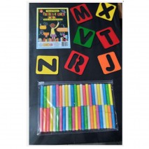 Tela de Pintura Rabisca e Apaga - Letras - Bate Bumbo