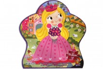 Kit Livro Infantil Quebra Cabeça Poli A Princesa Mimada 72pç