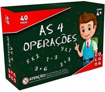 Jogo Pedagógico, As 4 Operações, Coluna, 40 Peças