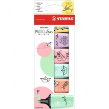 Kit 6 Caneta Marcador Giz Liquido Pastel Quadro Vitrine