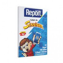 Papel Sulfite A4 C/ 100 Folhas Seninha Branco 75g