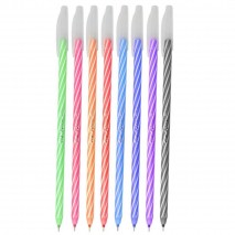 Kit Com 8 Caneta Esferográfica Cis Spiro 0.7mm