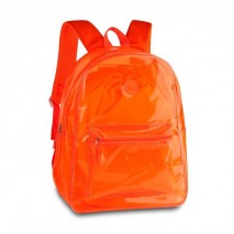 Mochila De Costas Clio Style Cor laranja Neon Transparente Sortidos CG2291