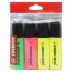 Caneta Marca Texto Stabilo Boss Estojo c/ 4 Cores Neon