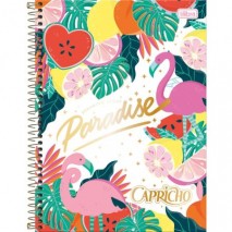 CADERNO ESPIRAL CAPA DURA UNIVERSITÁRIO 1 MATÉRIA CAPRICHO 80 FOLHAS