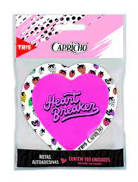 Bloco Adesivo Capricho Tris 4 Cores 100Fls 70x75mm 610382