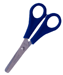 Tesoura Escolar Plus Azul - Leo Leo