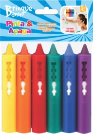 Brinque Banho Giz Pinta e Apaga - Risca e Sai