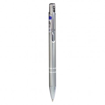 Caneta Esferográfica Cis 1.0 MM Retrátil - Prata BPM-01