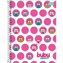 CADERNO UNIVERSITÁRIO CAPA DURA ESPIRAL 160FLS BUBU TILIBRA B4