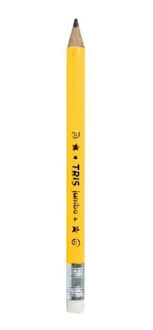 Lápis Preto Hb Com Borracha Jumbo Tris - Amarelo
