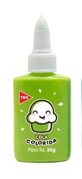 Cola Colorida Tris Verde 36grs