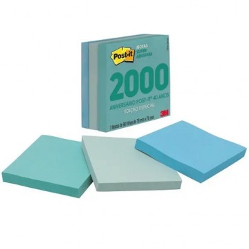 Post-it Retro ANOS 2000 76MM X 76MM 3 Blocos de 90 Folhas 3M