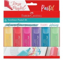 Marca Texto Textliner Pastel 46 Estojo c/ 6 unidade Faber-Castell