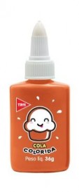 Cola Colorida Tris Laranja 36grs