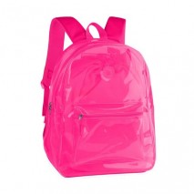 Mochila De Costas Clio Style Cor Rosa Neon Transparente Sortidos CG2291