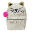Mochila Gato Paetes Mágica Dupla Cor 2020