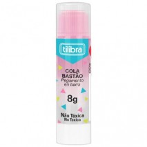 COLA EM BASTÃO 8G TRANSPARENTE COR - ROSA